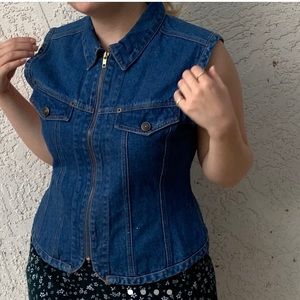 Retro Denim Vest